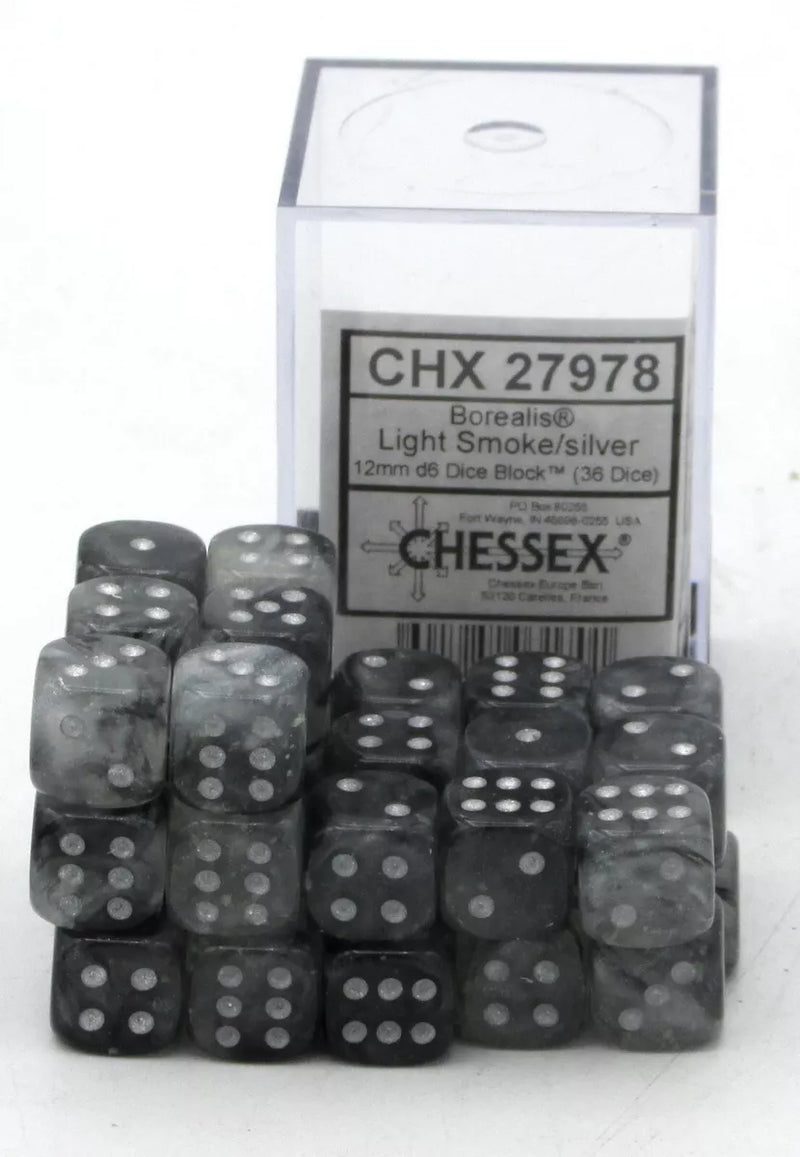 Chessex - CHX27978 - Light Smoke/Silver 36D6