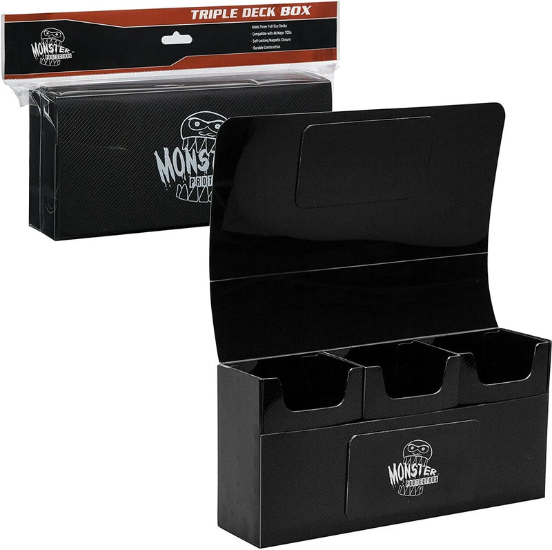 Monster - Matte Black - Triple Deck Box