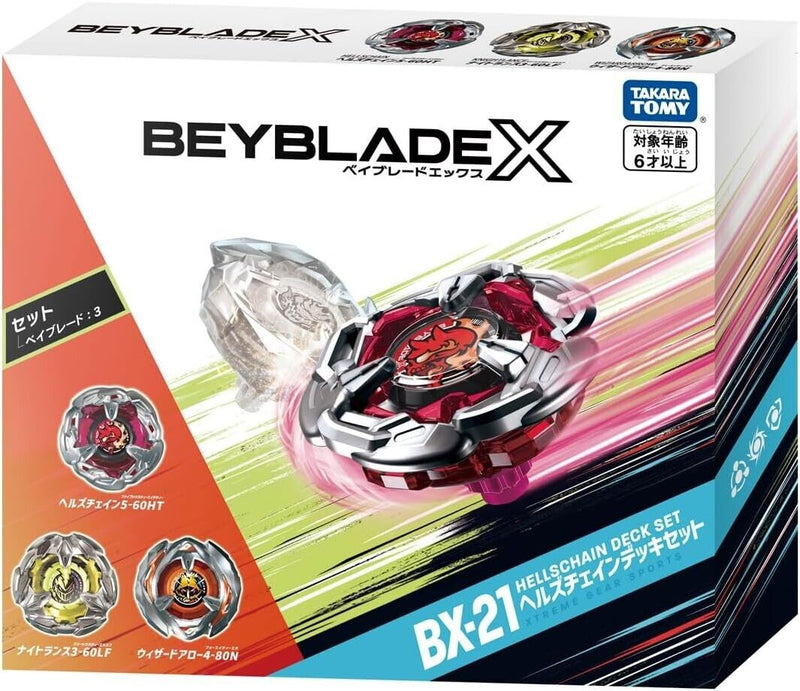 Beyblade X - BX-21 - Hells Chain Deck Set 3 Pack