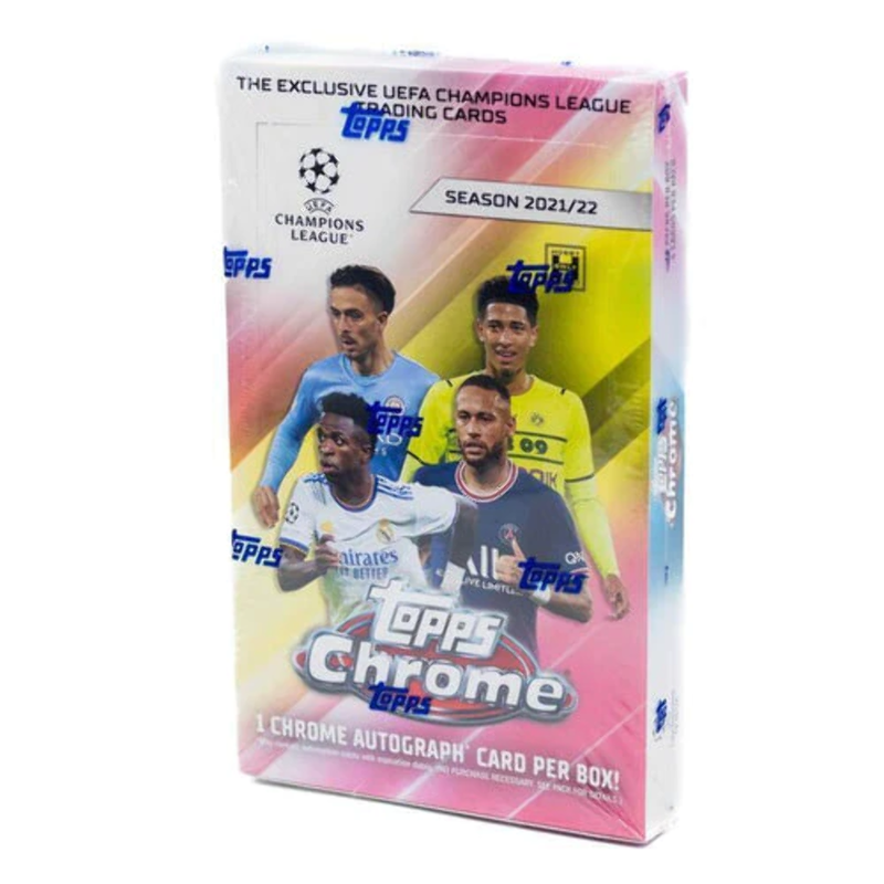 Topps - 2021-22 UEFA Champions League Chrome Soccer - Hobby Box