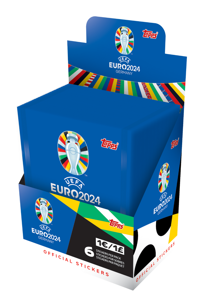 Topps - 2024 UEFA Euro Soccer - Sticker Box (50 Packs)