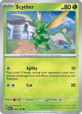004/197 - Scyther - Common - Reverse Holo