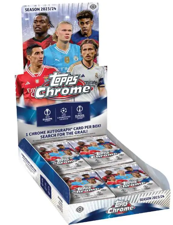 Topps - 2023-24 Chrome UEFA Club Competitions Soccer - Hobby Box