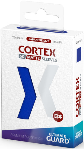 UG SLEEVES CORTEX JAPANESE SIZE GLOSSY 
BLUE 60 CT.