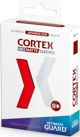 UG SLEEVES CORTEX JAPANESE SIZE MATTE RED 60 CT.