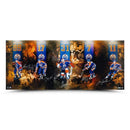 Wayne Gretzky, Jari Kurri, Grant Fuhr, Paul Coffey and Mark Messier Autographed - “REUNION” 36x15