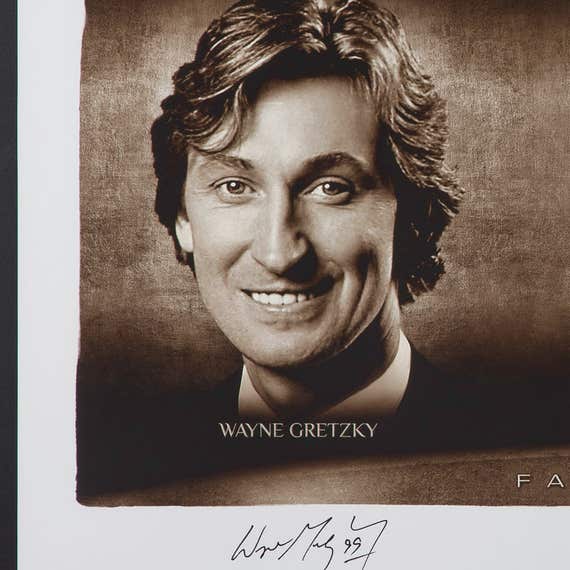 Gretzky, Jordan and Brady Autographed - “Faces of Sport” 58x34