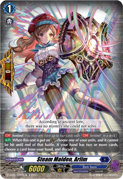 Steam Maiden, Arlim (D-SS02/008EN) [Stride Deckset -Chronojet-]