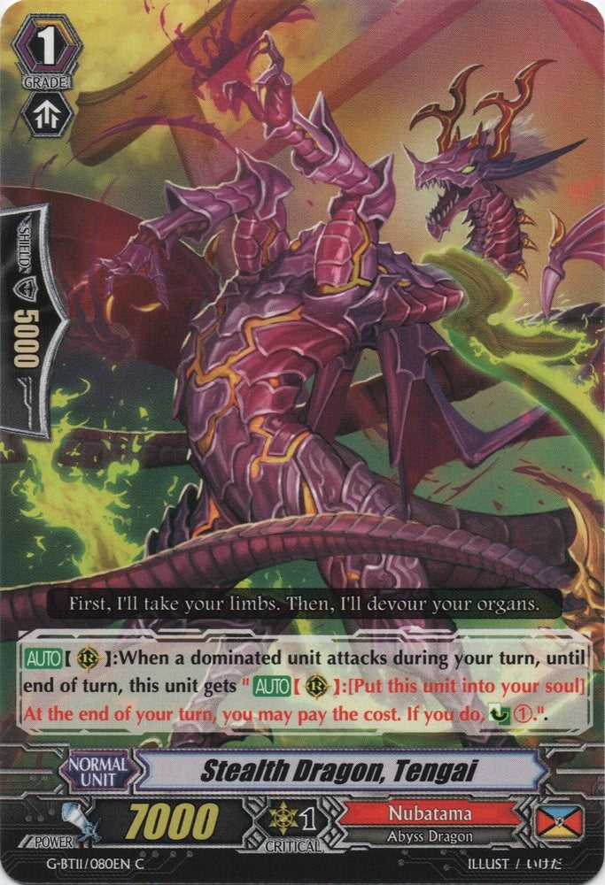 Stealth Dragon, Tengai (G-BT11/080EN) [Demonic Advent]