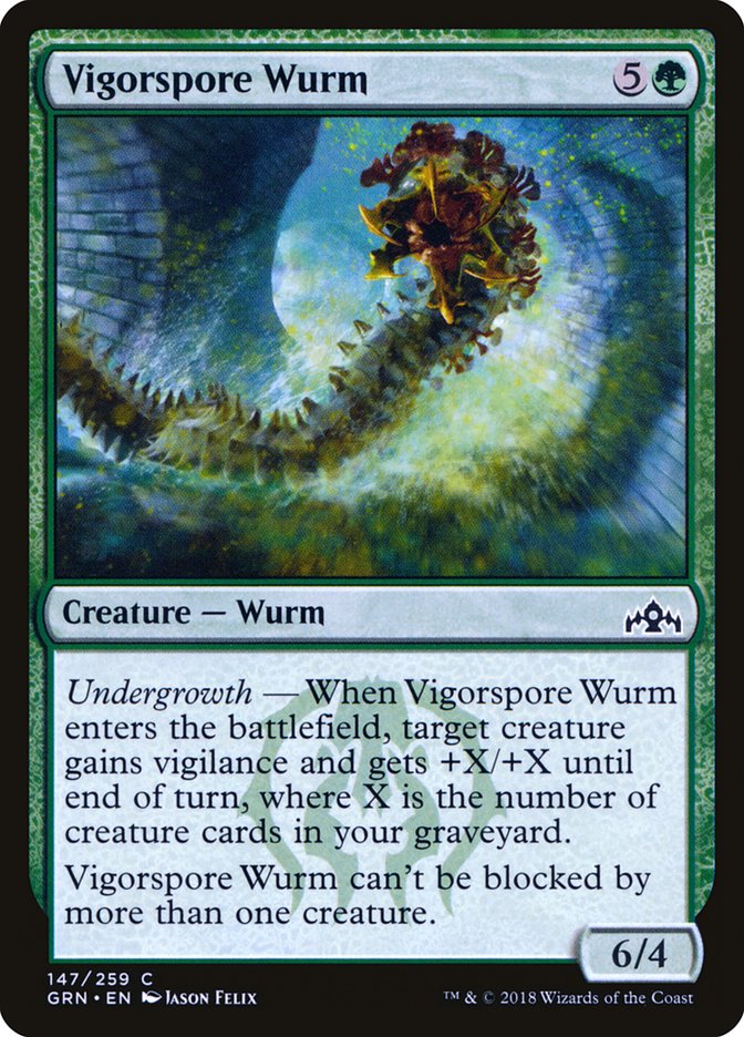 Vigorspore Wurm [Guilds of Ravnica]