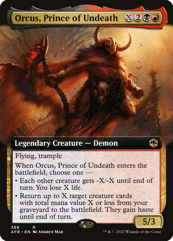AFR-388 - Orcus, Prince of Undeath -  Non Foil  - NM