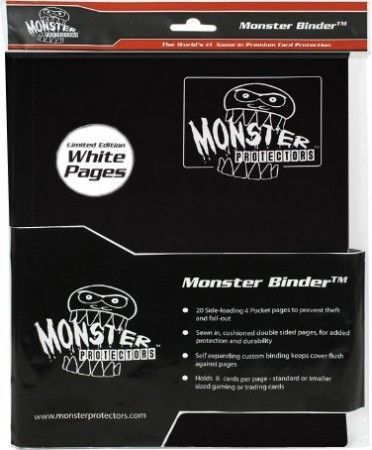 Monster Binder Protectors 4 Pocket - Black