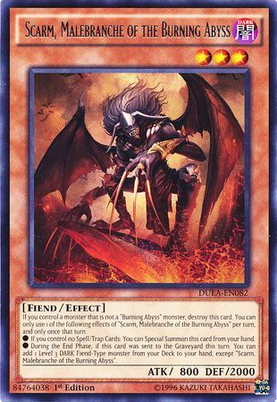 DUEA-EN082 - Scarm, Malebranche of the Burning Abyss - Rare 1st Edition- NM
