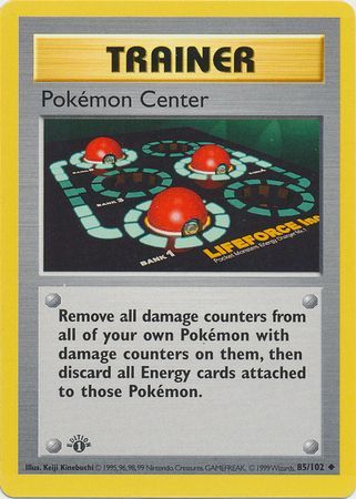 85/102 - Pokemon Center - Uncommon 1st Edition - LP