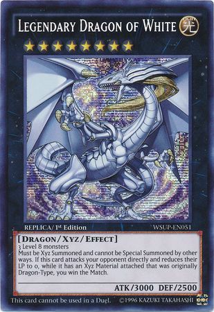 WSUP-EN051 - Legendary Dragon of White - Prismatic Secret Rare 1st Edition - NM