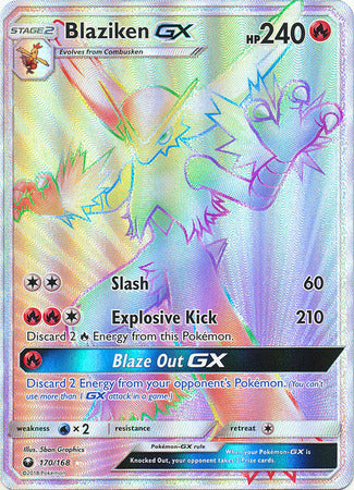 PSA - MINT 9 - 170/168 - Secret Full Art BLAZIKEN GX