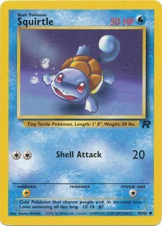 68/82 - Squirtle - Common Unlimited - NM