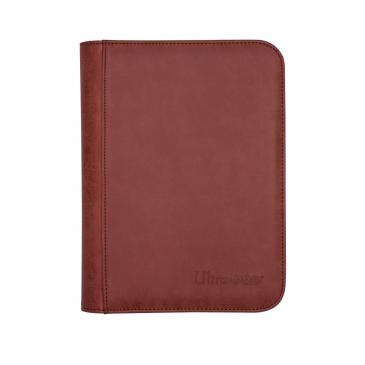 UP Zippered Premium 160 Suede Binder - Red