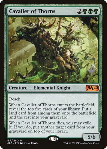 PM20-167p - Cavalier of Thorns - Planeswalker Stamp Foil  - NM