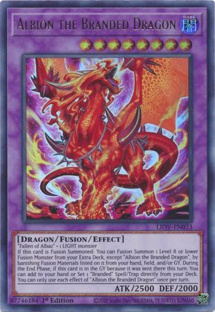 LIOV-EN033 - Albion the Branded Dragon - Ultra Rare 1st Edition - NM