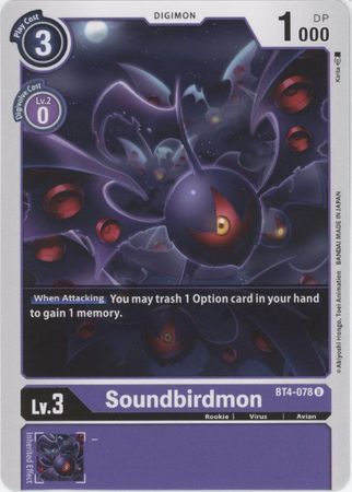 BT4-078 - Soundbirdmon - Uncommon - NM