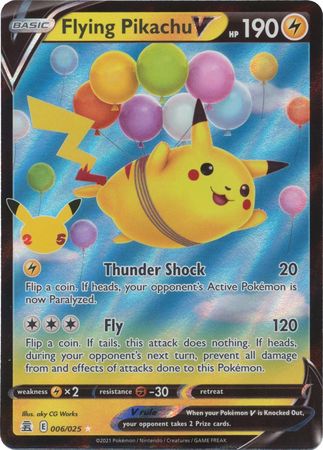 6/25 - Flying Pikachu V - Ultra Rare - NM
