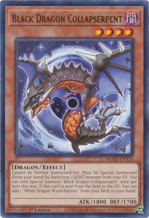 MGED-EN133 - Black Dragon Collapserpent - Rare 1st Edition - NM