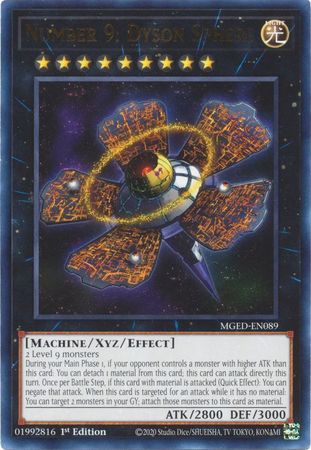 MGED-EN089 - Number 9: Dyson Sphere - Rare 1st Edition - NM