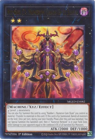MGED-EN082 - Number C1: Numeron Chaos Gate Sunya - Rare 1st Edition - NM