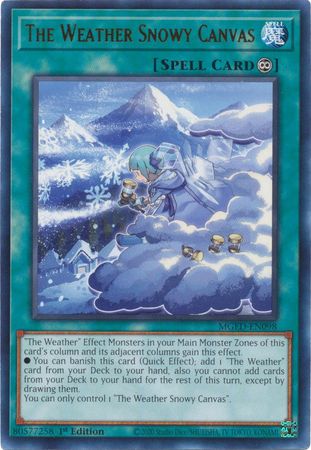 MGED-EN098 - The Weather Snowy Canvas - Rare 1st Edition - NM