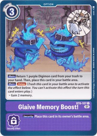 BT6-107 - Glaive Memory Boost! - Common - NM