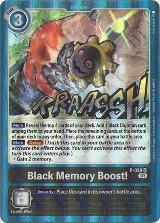 P-039 - Black Memory Boost! - Super Rare - NM
