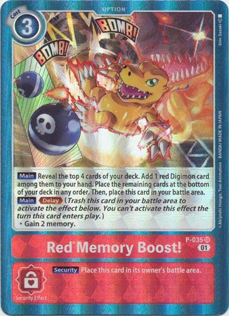 P-035 - Red Memory Boost! - Super Rare - NM