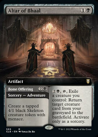 CLB-569 - Altar of Bhaal // Bone Offering - Non Foil  - NM