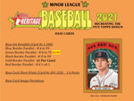 2021 Topps Heritage Baseball Minor League