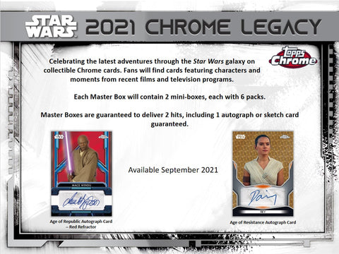 Topps - 2021 Star Wars: Chrome Legacy - Hobby Box