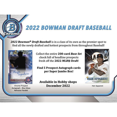 TOPPS - 2022 Bowman Draft Baseball - Super Jumbo Box