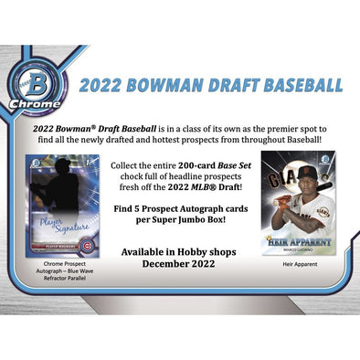 Topps - 2022 Bowman Draft Baseball - Super Jumbo Box