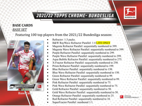 Topps - 2021-22 Bundesliga Chrome Soccer - Lite Box