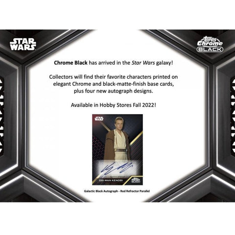 TOPPS - 2022 CHROME BLACK STAR WARS - HOBBY BOX
