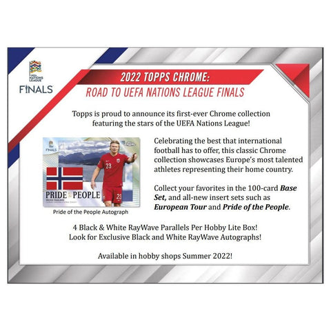 Topps - 2022 Chrome Road to UEFA Nations League Finals Soccer - Lite Box (PREORDER)