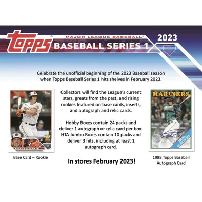 Topps - 2023 Series 1 Baseball - Hobby Box