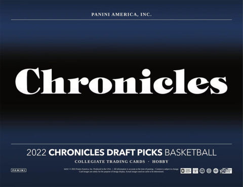 PANINI - 2022 CHRONICLES DRAFT PICKS BASKETBALL  - HOBBY BOX