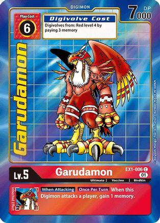 EX1-006 - Garudamon (Alternate Art) - Common - NM