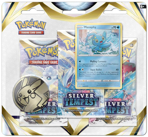 PKMN - SILVER TEMPEST: MANAPHY - 3-PACK BLISTER