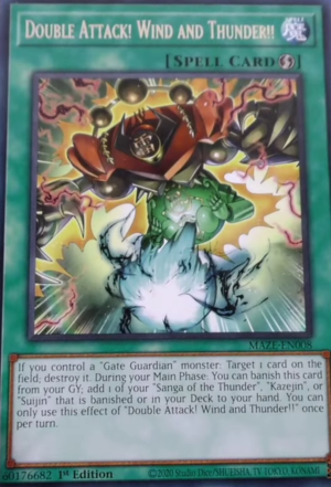 MAZE-EN008 - Double Attack! Wind and Thunder!! - Rare - NM