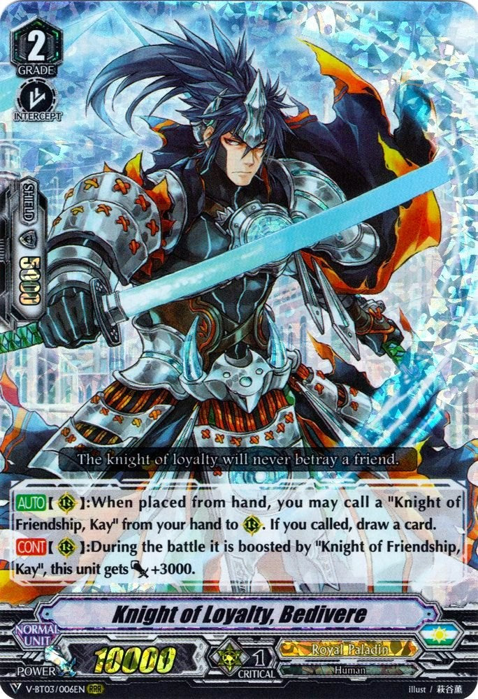Knight of Loyalty, Bedivere (V-BT03/006EN) [Miyaji Academy CF Club]