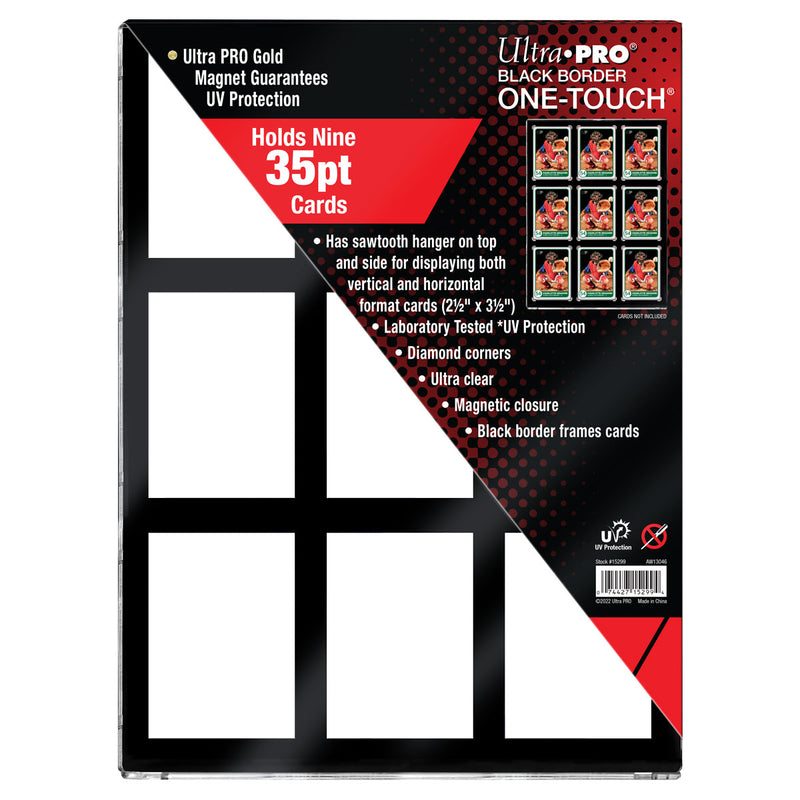 Ultra PRO: Black Border One-Touch - 35pt (UV Protection / 9 Card)