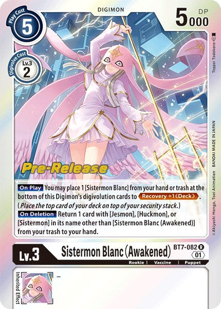 Sistermon Blanc (Awakened) [BT7-082] [Next Adventure Pre-Release Cards]