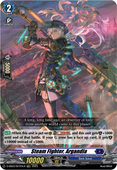 Steam Fighter, Argandia (TDR) (D-SS02/007EN-R) [Stride Deckset -Chronojet-]